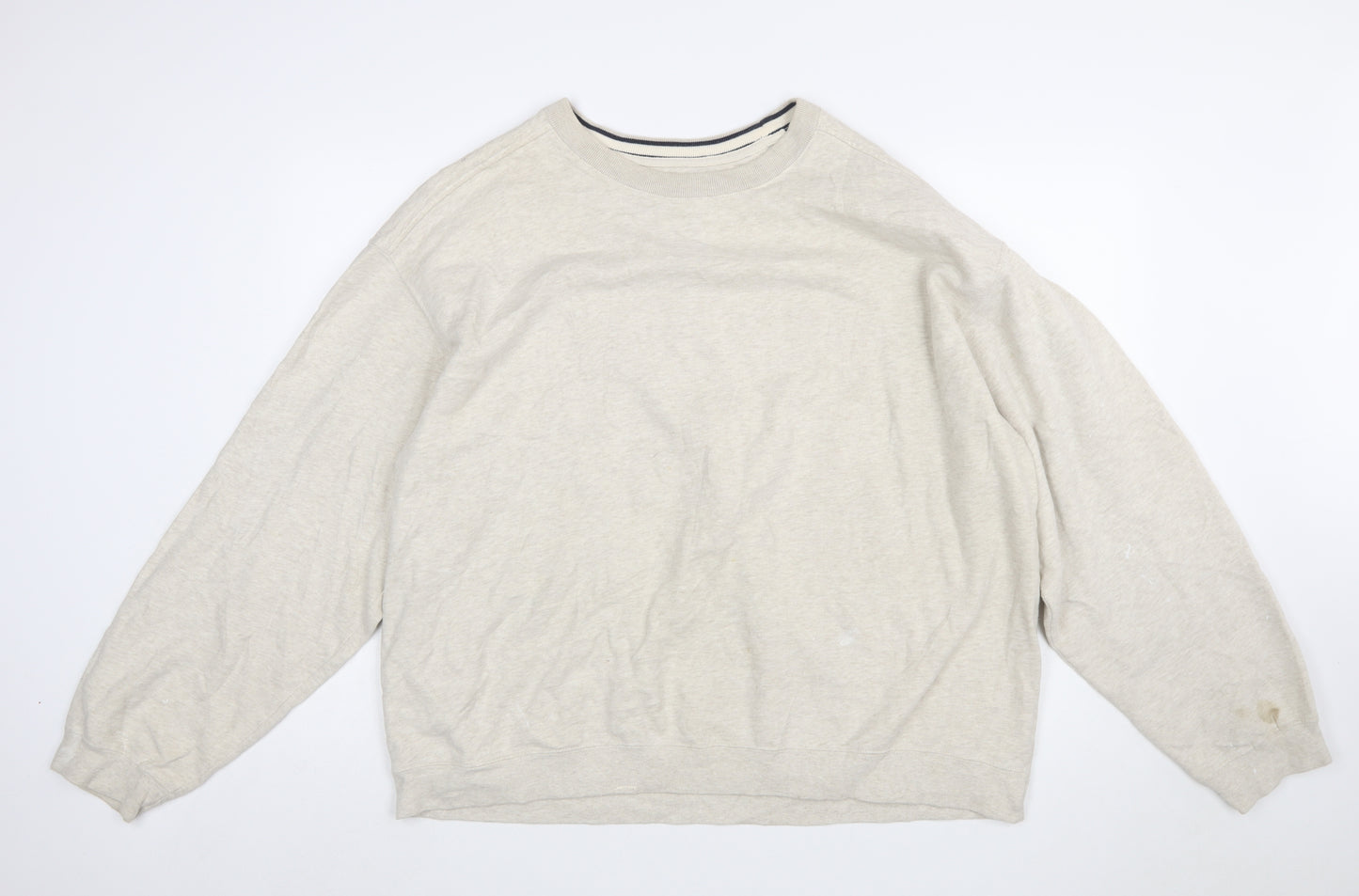 Croft & Barrow Men's Beige XL Pullover Sweatshirt Cotton Blend