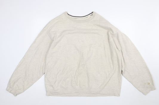 Croft & Barrow Men's Beige XL Pullover Sweatshirt Cotton Blend