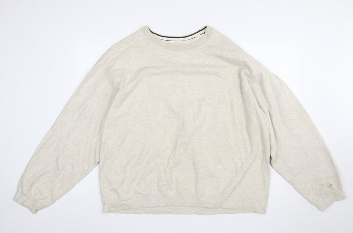 Croft & Barrow Men's Beige XL Pullover Sweatshirt Cotton Blend