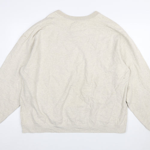 Croft & Barrow Men's Beige XL Pullover Sweatshirt Cotton Blend