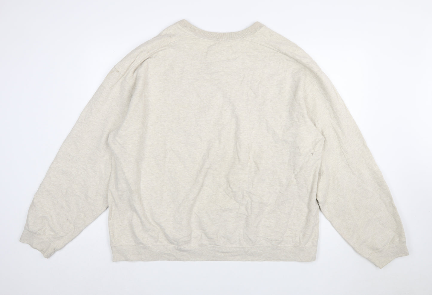 Croft & Barrow Men's Beige XL Pullover Sweatshirt Cotton Blend