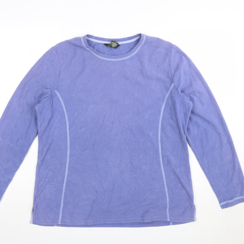 Eddie Bauer Women's Purple XL Pullover Fleece Sweatshirt
