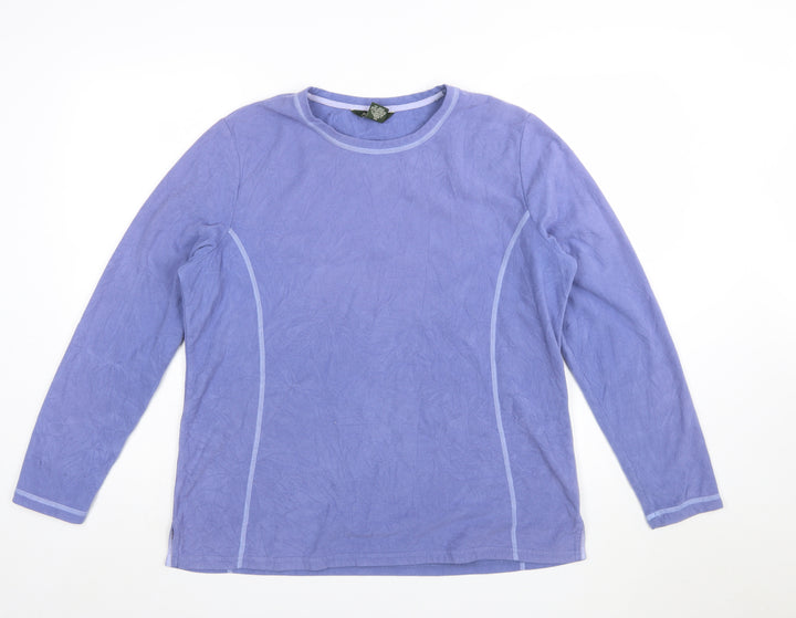 Eddie Bauer Women's Purple XL Pullover Fleece Sweatshirt