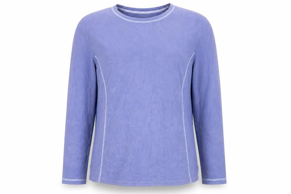 Front view of Eddie Bauer Women's Purple XL Pullover Fleece Sweatshirt