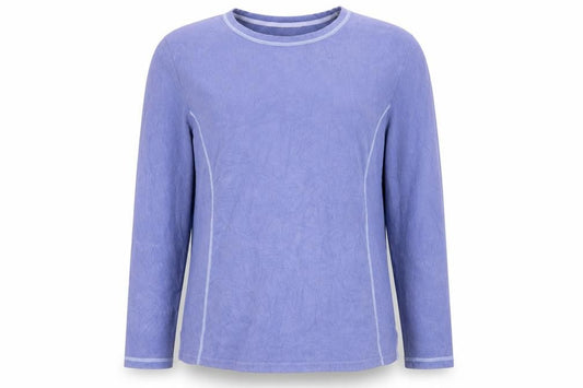 Front view of Eddie Bauer Women's Purple XL Pullover Fleece Sweatshirt