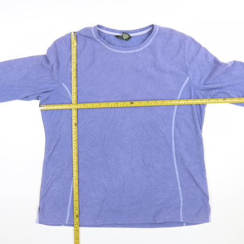 Eddie Bauer Women's Purple XL Pullover Fleece Sweatshirt