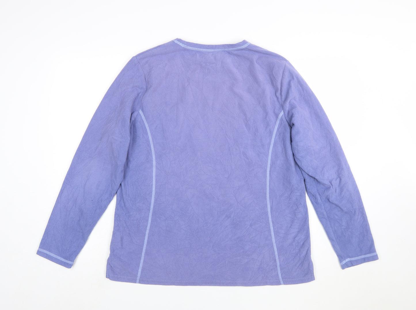 Eddie Bauer Women's Purple XL Pullover Fleece Sweatshirt