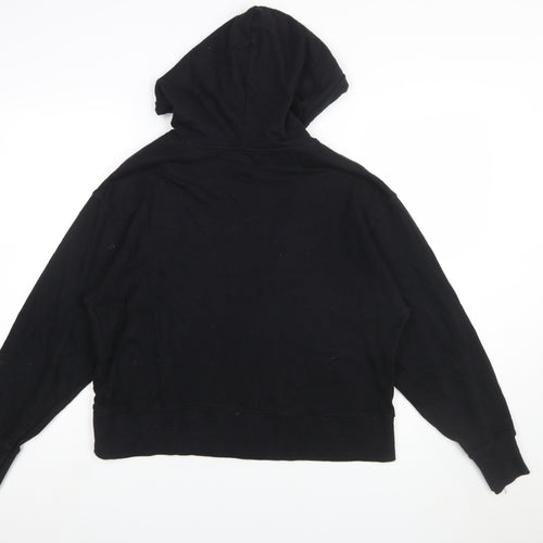 New Look Women's Black USA Logo Hoodie Size S Pullover Casual