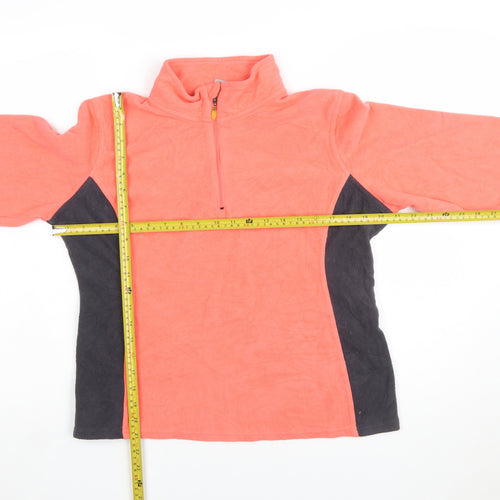 Champion Women’s Coral & Black Fleece Pullover Sweatshirt L