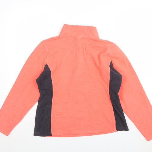 Champion Women’s Coral & Black Fleece Pullover Sweatshirt L