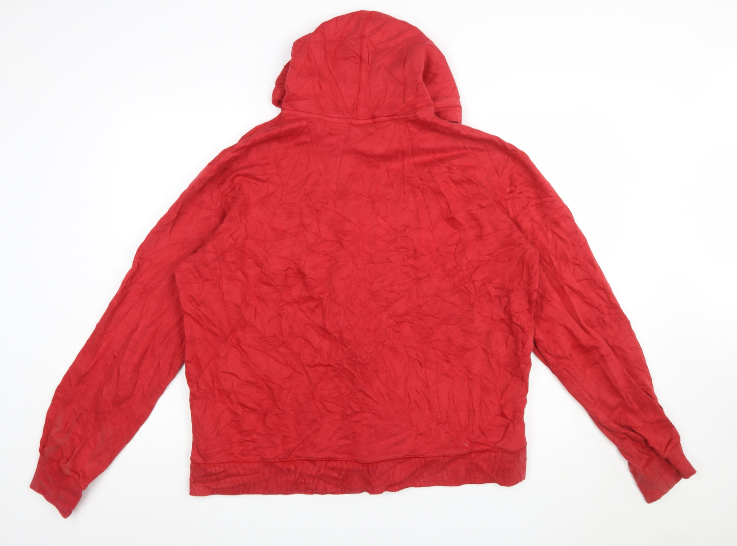 Nike Men's Red Full Zip Hoodie 2XL Athletic Fleece Sweatshirt