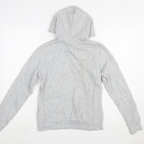 Puma Women’s Grey Pullover Hoodie Size 10 Logo Sweatshirt