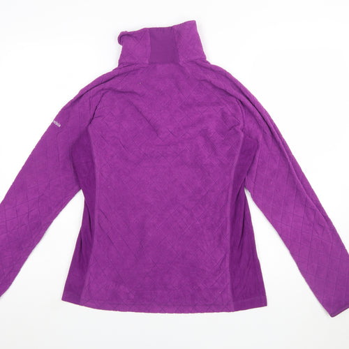 Columbia Women’s Purple 1/4 Zip Fleece Pullover Sweatshirt M