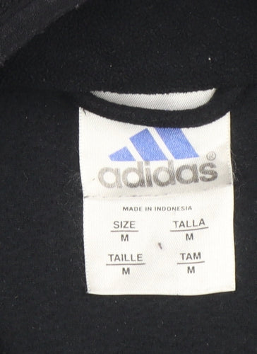 Adidas Womens Black Fleece Waistcoat M Full Zip Sleeveless Sportswear