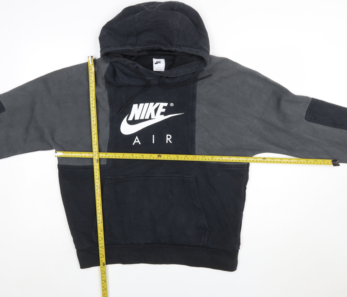 Nike Men's Black Pullover Hoodie M Sports Fleece Sweatshirt
