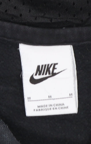 Nike Men's Black Pullover Hoodie M Sports Fleece Sweatshirt