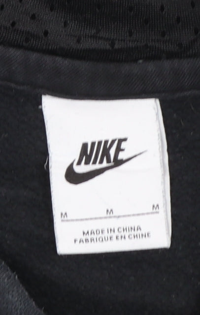 Nike Men's Black Pullover Hoodie M Sports Fleece Sweatshirt