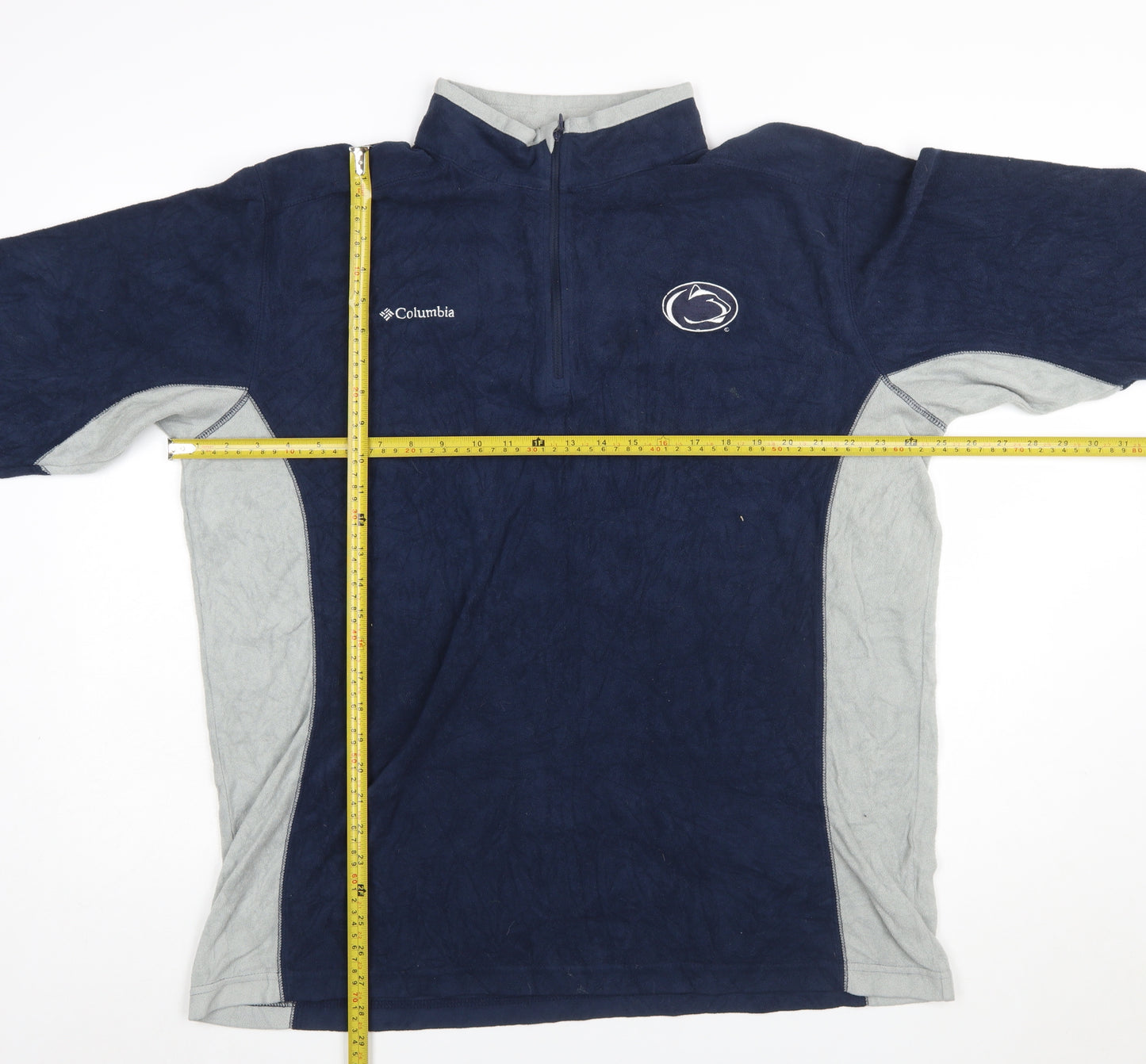 Columbia Men’s Blue Fleece 1/4 Zip Sweatshirt XL Outdoor Pullover
