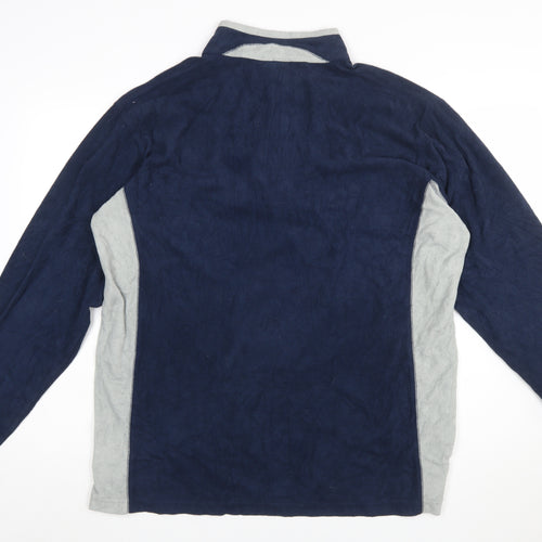 Columbia Men’s Blue Fleece 1/4 Zip Sweatshirt XL Outdoor Pullover