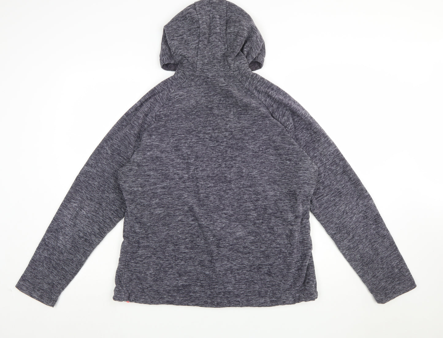 New Balance Womens Grey Pink Full Zip Hoodie XL Polyester Blend