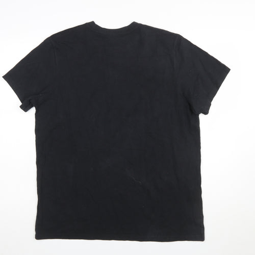 adidas Women Black Basic Crew Neck Regular Fit Short Sleeve T-Shirt Size 18