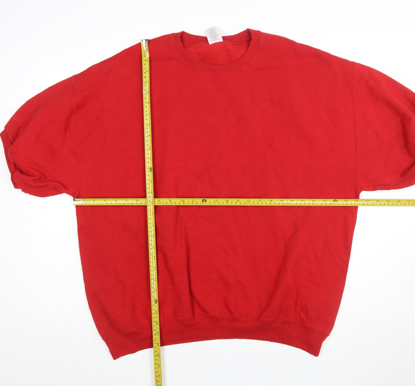 Jerzees Mens Red 2XL Pullover Crew Neck Short Sleeve Sweatshirt