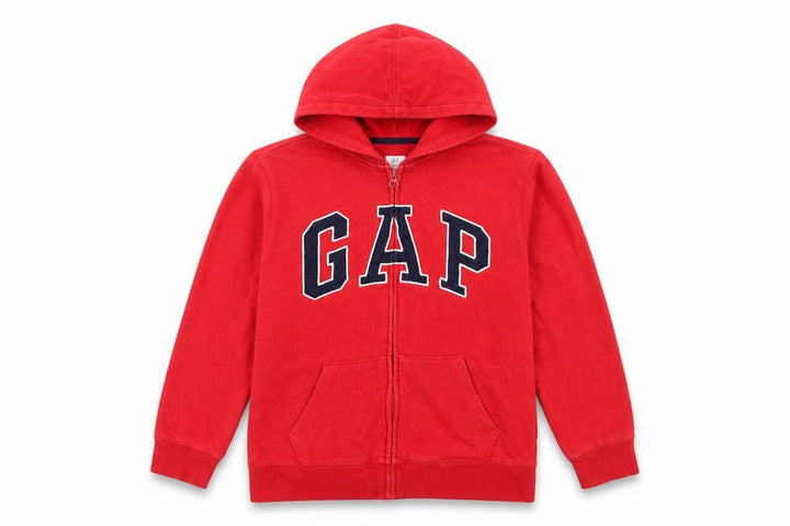 Gap Boys Red Full Zip Hoodie XXL 13 Years Cotton Blend Fleece Sweatshirt