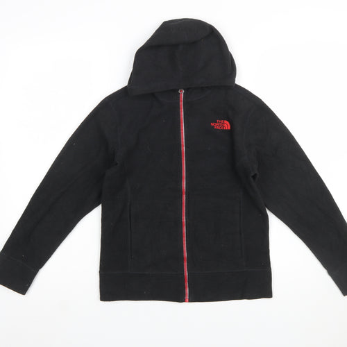 The North Face Boys Black Full Zip Hoodie Size 10-12 Years Fleece