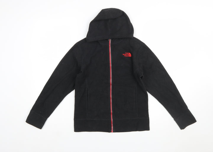 The North Face Boys Black Full Zip Hoodie Size 10-12 Years Fleece