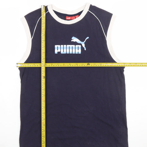 Puma Men's Navy Sleeveless Tank Top Size 2XL Athletic Fit