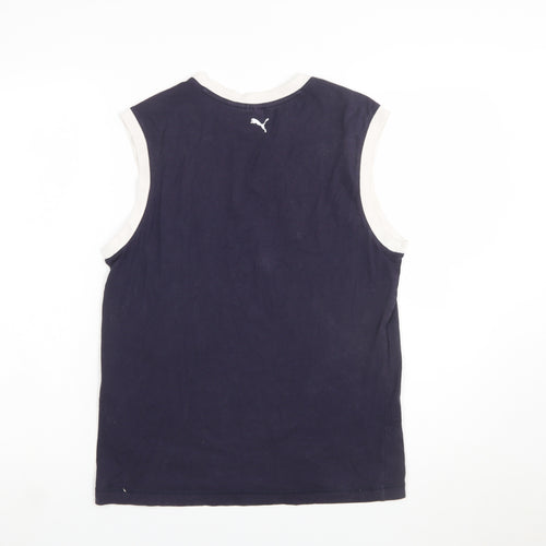 Puma Men's Navy Sleeveless Tank Top Size 2XL Athletic Fit