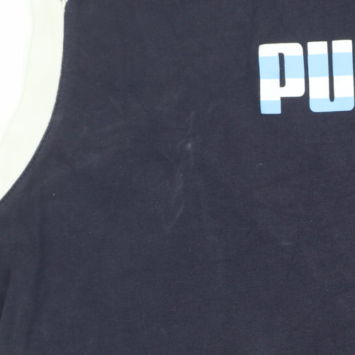Puma Men's Navy Sleeveless Tank Top Size 2XL Athletic Fit