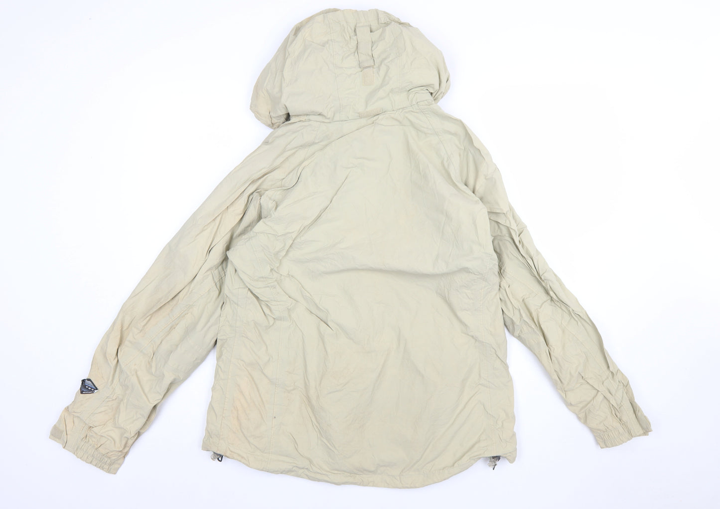 Columbia Women Beige Waterproof Hooded Jacket L