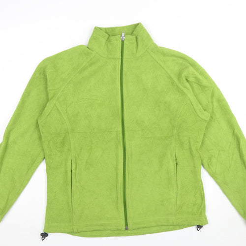 Columbia Women's Green Fleece Full Zip Jacket Size L Outdoor