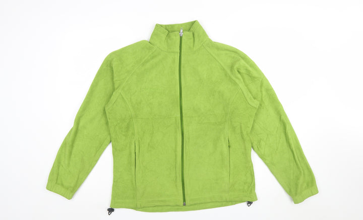 Columbia Women's Green Fleece Full Zip Jacket Size L Outdoor