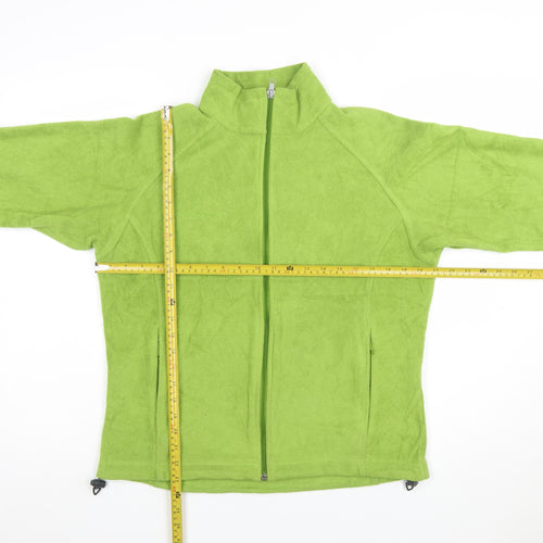 Columbia Women's Green Fleece Full Zip Jacket Size L Outdoor