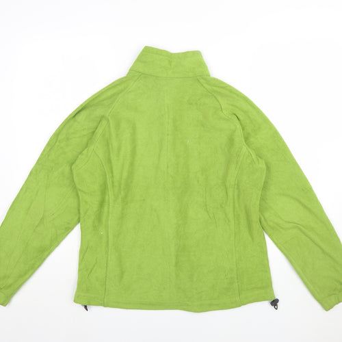 Columbia Women's Green Fleece Full Zip Jacket Size L Outdoor
