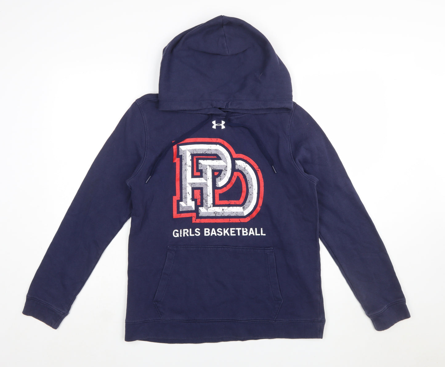 Under Armour Women's Navy Girls Basketball Hoodie Size M ColdGear