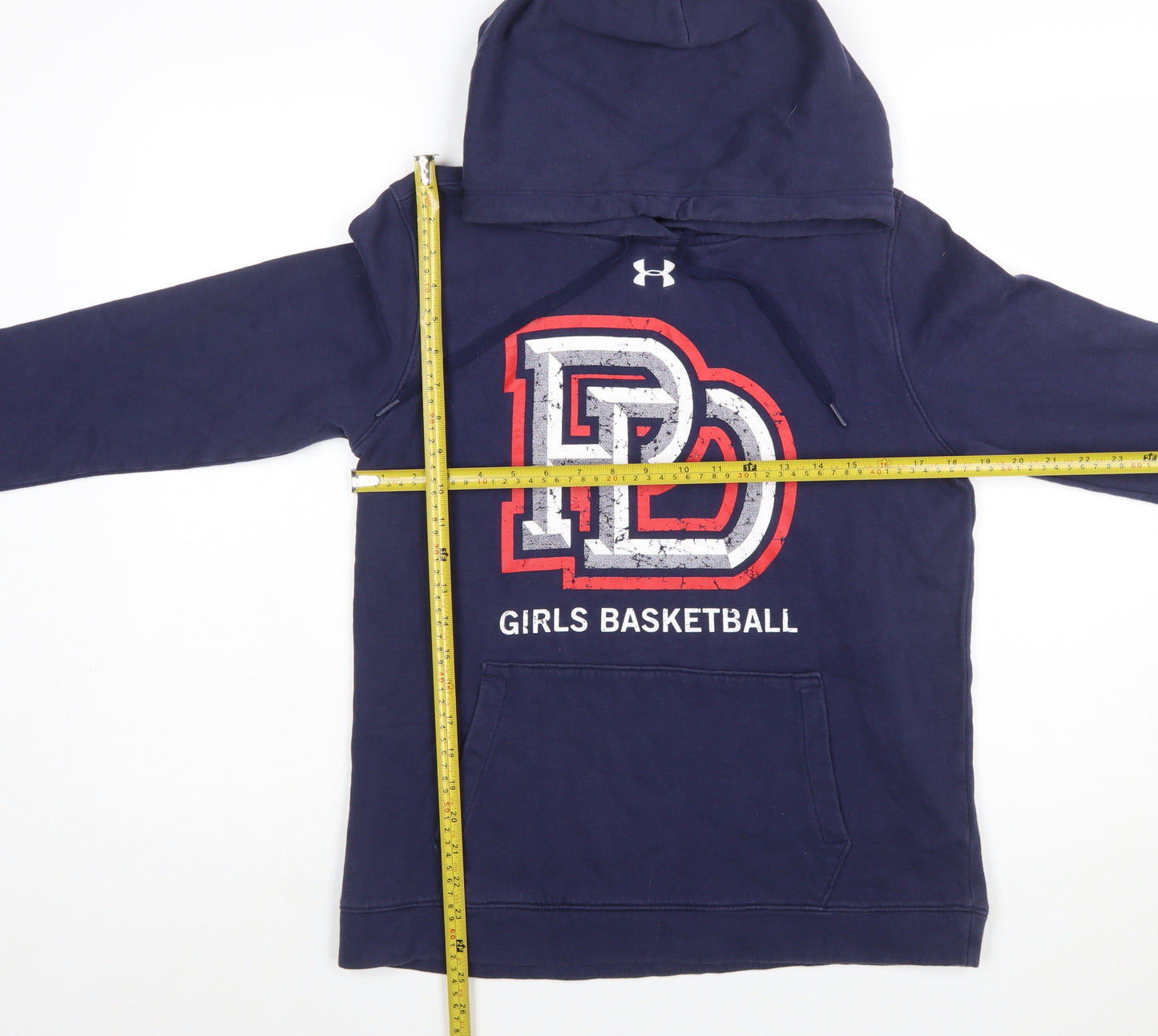 Under Armour Women's Navy Girls Basketball Hoodie Size M ColdGear