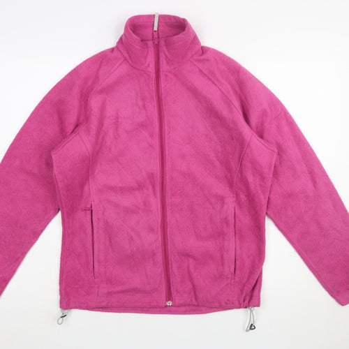 Columbia Women's Pink Fleece Full Zip Jacket Size L