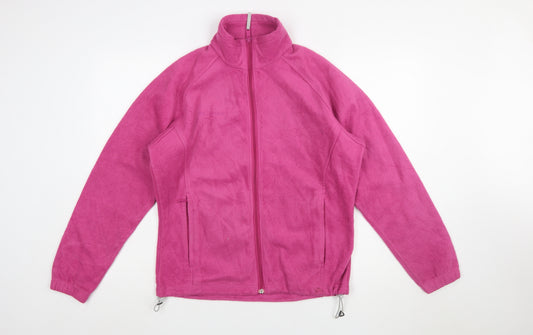 Columbia Women's Pink Fleece Full Zip Jacket Size L