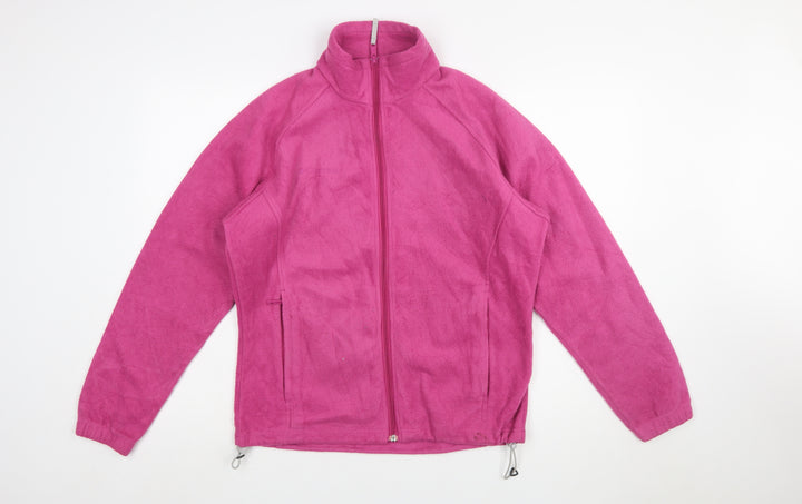 Columbia Women's Pink Fleece Full Zip Jacket Size L