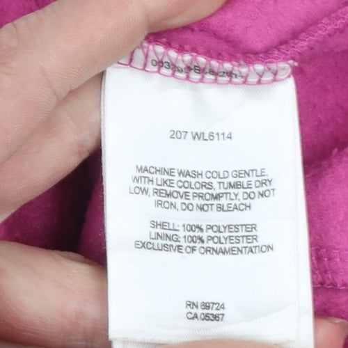 Columbia Women's Pink Fleece Full Zip Jacket Size L
