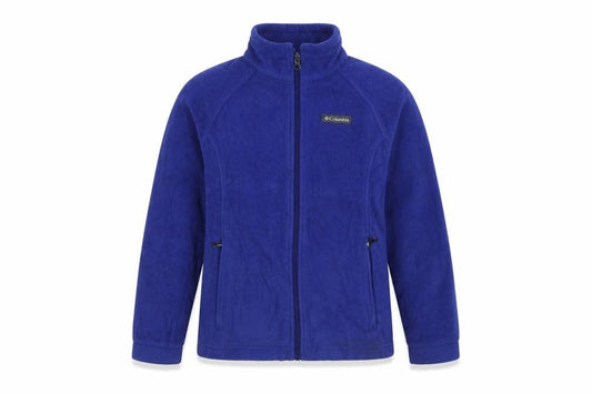 Columbia Boys Blue Fleece Full Zip Jacket Size 14 Years Lightweight Outdoor