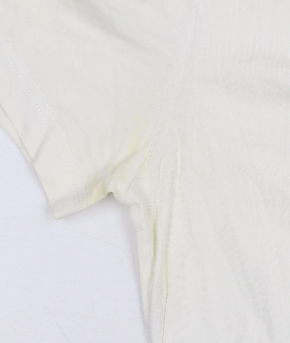 Tommy Hilfiger Men's Ivory V-Neck Short Sleeve Cotton T-Shirt L