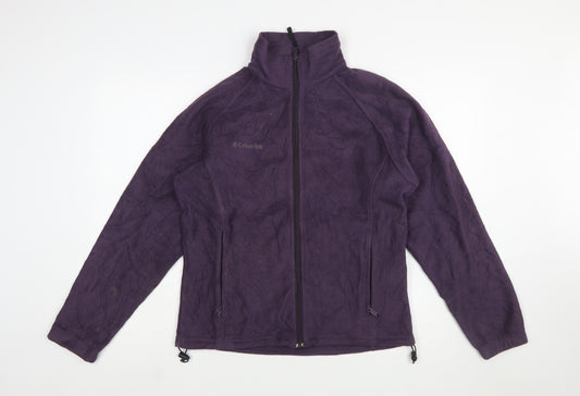 Columbia Women's Purple Fleece Full Zip Jacket Size M
