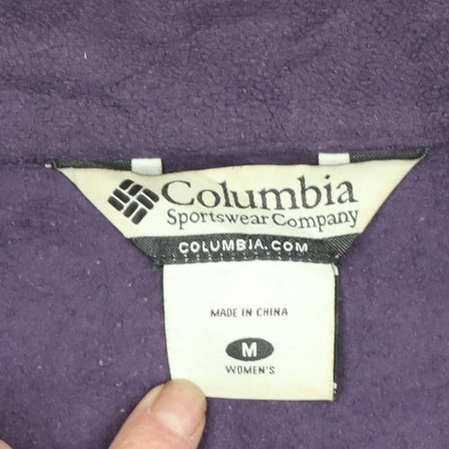 Columbia Women's Purple Fleece Full Zip Jacket Size M