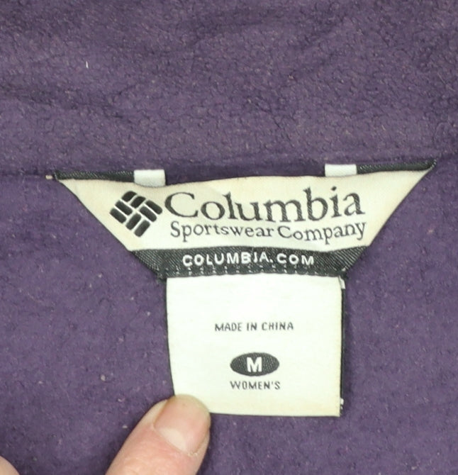 Columbia Women's Purple Fleece Full Zip Jacket Size M