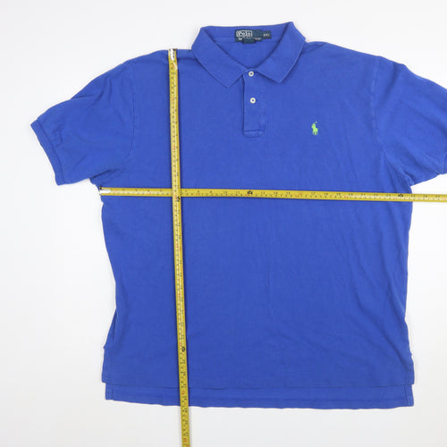 Ralph Lauren Men's Blue 2XL Cotton Polo Shirt Classic Fit