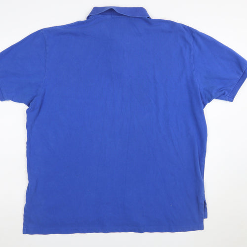 Ralph Lauren Men's Blue 2XL Cotton Polo Shirt Classic Fit